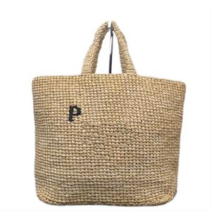 Triangle de luxe Triangle Hands Sacs de fourre-tout pour femme de paille pour femmes raffias haut manche de plage sac acheteur weekender grand sac fourre-tout sac à bandoulière