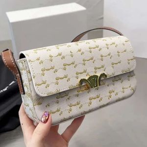 Luxe Triompres schoudertas lederen koehide tas dames handtas ontwerper portemonnee zwarte mode tofu ketting zadelzak 5109