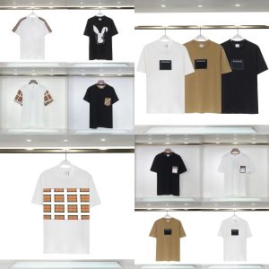 Camiseta de lujo Hombres Mujeres Camisetas de diseñador Marcas de moda de verano Camiseta a cuadros de alta calidad Tamaño asiático S-2XL camisetas para hombres camisetas de halloween camisetas para mujeres