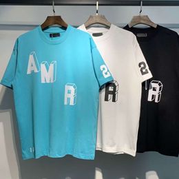 Luxury camiseta para hombres diseñadores de diseñadores de camisetas de fútbol de algodón corta de verano de verano con letras de marca diseñadores de alta calidad camiseta