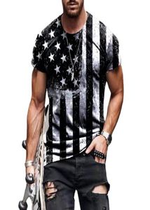 Camisetas de lujo en 3D estampado digital Men039s marca de moda de cuello redondo manga corta mh top2962691