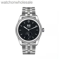 Luxury Tudory Brand Designer Wristwatch Emperor Swiss Watch Two Posté Calendrier Automatique Mécanique MENS MONTRE M57100-0003 AVEC LOGIE REAL 1: 1