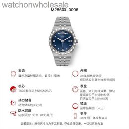 Luxury Tudory Brand Designer Wristwatch Emperor Swiss Hand Mens Watch Royal Series Calendar Steel Band Diamond Mens Mécanical Watch M28600 avec un vrai logo 1: 1