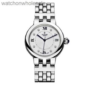 Luxury Tudory Brand Designer Wristwatch Emperor Swiss Watch Womens Rose Series Calendrier Diamond Set Automatic Mechanical Womens Womens with Real 1: 1 Logo