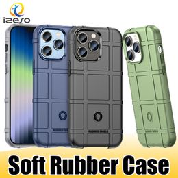 Funda de teléfono de goma suave para iPhone 14 Pro Max 13 12 11 XR XS 8 SE2 Funda protectora ultrafina a prueba de golpes izeso