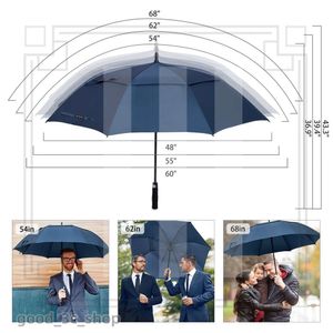 Parapluies de luxe Zomake Golf Umbrella 68 pouces doubles canopée ventilées étanche à étanche à carton ouvert automatique pour hommes et femmes 724