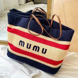 Dhgate Rafias de viaje de lujo Diseñador Bolsa de playa miumiubag Tienda de tejido de pochette de paja Hombro bolso de mano grande Bolso para mujer bolso cruzado para hombre embrague bolsos de verano