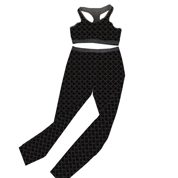 Luxe velours Yog tenue Jacquard lettre Sexy Sport soutiens-gorge haute élastique serré Leggings été en plein air femmes Fitness Golf vêtements de Sport