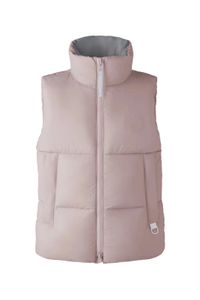 Gilet de luxe mode nouveaux hauts hommes femmes hiver gilet sweat extérieur sans manches plume luxe manteau ample décontracté hivers gilets manteaux noir blanc rose vert