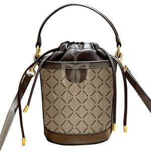 Luxe Vintage Cordon mini sac seau sac de téléphone sac fourre-tout design pour femmes sacs à bandoulière Tether corde seau portefeuille bandoulière Mini sac à main d'épaule