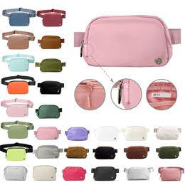 Luxe heuptasjes Teedy geborstelde yogatas ontwerper lu overal riemtas Heuptasje heuptasje op de borst Nylon dames portemonnees heren Heuptasjes hot Crossbody portemonnee Handtas