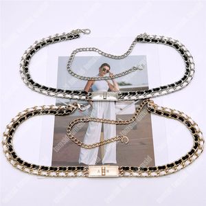 Ceintures de chaîne de taille de luxe pour femme Designer chaîne ceinture marque Style classique mode ceinture argent or boucle ceintures