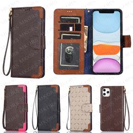 Luxe Portemonnee Pouch Telefoon Gevallen voor IPhone 14 14pro 13 12 Pro 12Pro 11 11Pro Max X Xs Xr 8 7 Plus Magneet Flip 360 Graden Bescherm Case Brief Bloem Back Print Shell Cover