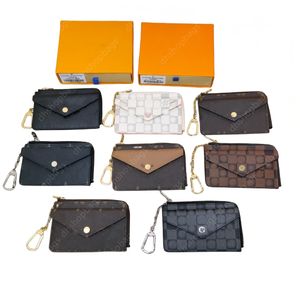 Portefeuilles de luxe Porte-cartes de créateurs de haute qualité Portefeuilles Porte-monnaie Sacs de haute qualité beaux et atmosphériques avec boîte Matériau en cuir véritable