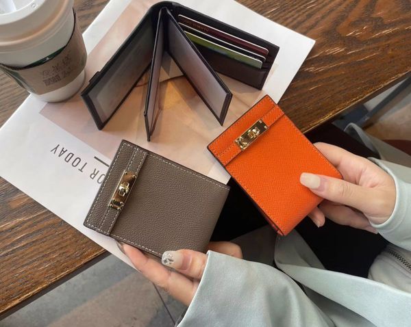 Portefeuilles de luxe qualité designer supports de cartes à sac à main sac de mode caviar cuir caviar double face cartes de crédit mine portefeuille sacs