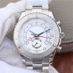 Luxe horloge 44mm Asia7750 n Case Rvs Strap Sapphire Scratch Proof Spiegel Volledig Automatische Mechanische Beweging Bodem Heren Horloges
