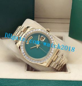 Reloj de lujo 5 Estilo para hombre Diamante Bisel Acero inoxidable 41 mm Esfera en blanco Movimiento automático Zafiro Luminoso Moda Relojes de hombre Reloj de pulsera