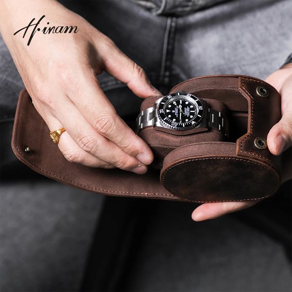 Luxury Watch Box Men Femmes Vintage VINGE ROULET CUIR VOLAGE PORTÉTABLES PORTÉRES CAS ENTREPRISE Organisateurs bijoux Gift 240415