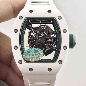 Luxe horloge datum Richamill horloges voor heren Mechanische diamant automatische heren siliconen rms113 Zwitsers merkontwerper sport polshorloge