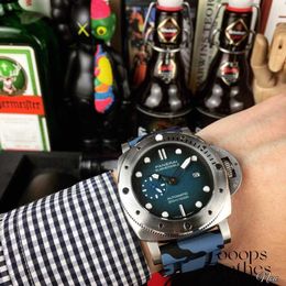 Luxe horloge Designer Watch -horloges voor heren Mechanische automatische saffierspiegel 47 mm 13mm rubber horlogeband sport polshorloges fqy5 weng