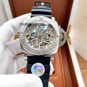 Luxe horloge Designer horloge Horloges voor heren Mechanisch Automatisch uurwerk Saffierspiegel 47 mm Rubberen horlogeband Sporthorloges 6hec WENG