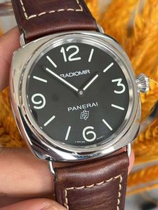 Luxe horlogeontwerperhorloges Pam00753 Handmatige mechanische heren 45 mm horloges Volledig roestvrij waterdicht Hoge kwaliteit