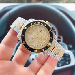 Reloj de lujo Moda Relojes para hombres y mujeres Relojes de cielo estrellado Correa de cuero genuino Pulsera de acero multifunción con caja muy bonita