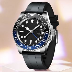 Montre de luxe Mode Nouveaux hommes célèbres en acier inoxydable Montres de créateur de mode Montre Mens maître mâle horloge gmt automatique relogio montre étanche montres-bracelets