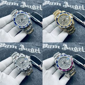 Reloj de lujo para dama con hebilla plegable, chapado en plata, cristal colorido, reloj AAA, movimiento mecánico de alta calidad, reloj automático de acero inoxidable de 40 mm, relojes sb071 C4