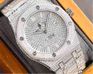 Luxe horloge voor mannen Mechanische ES Top Brand Fashion Dames All Diamond Swiss Geneva polshorloges L1XT