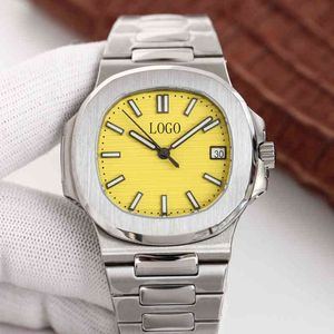 Luxe horloge voor mannen Mechanische horloges 3A 904L Fijne staalheren klassieke blauw gele timing Volledig automatisch genève Sport polshorloges