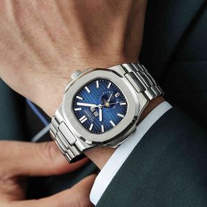 Luxe horloge voor heren Mechanische horloges Brand Multifunctionele stalen riem waterdichte heren Genève Sport polshorloges