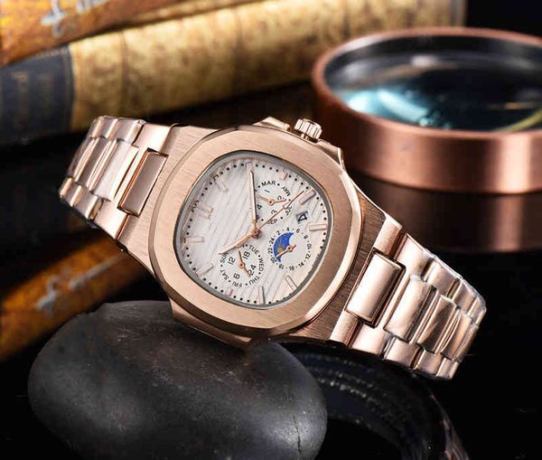 Luxury Watch for Men Watchs mécaniques Haomai Steel Band est une tendance de la mode Genève de bracelets Sport Brand