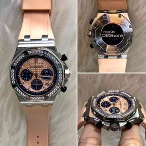 Luxe horloge voor heren Mechanische horloges Jam Tangan Royal Aok Dames Diamond Silver Premium Zwitserse merksportpolshorloges