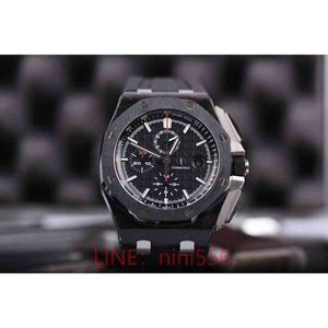 Montre de luxe pour hommes montres mécaniques Jf Offshore International 26400 fibre de carbone homme horloge de chronométrage automatique marque suisse bracelets de sport