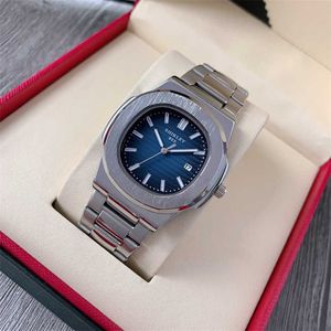 Luxe horloge voor mannen Mechanische horloges nautilu trend eenvoudige student staalband Leiure en dames e swi merk sport writwatche