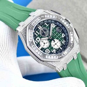 Luxe horloge voor mannen Mechanische horloges Roya1 0ak -serie Automatische bewegingstijdcode S Zwitserse merk Sport polsatches