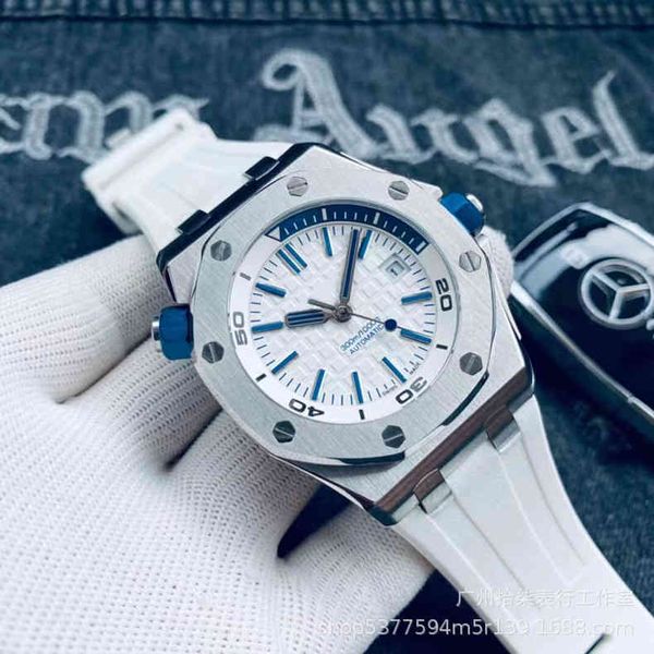 Reloj de lujo para hombre, relojes mecánicos, árbol completamente automático real, transparente, negocios en alta mar, relojes de pulsera deportivos de marca suiza