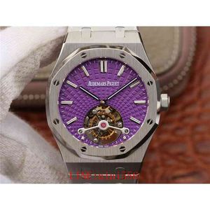 Reloj de lujo para hombres Relojes mecánicos Serie 26522 True Tourbillon Manual Toma real antes del envío Relojes de pulsera deportivos de marca suiza