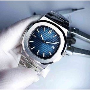 Luxe horloge voor mannen Mechanische horloges Silver Blue Automatische man Genève Sport polshorloges