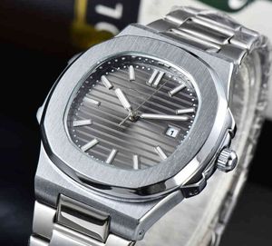 Reloj de lujo para hombres Relojes mecánicos Cinturón de acero sólido Hombres Tres agujas Sincronización Función completa Moda Ginebra Marca Relojes deportivos