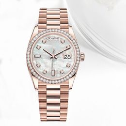 Luxury Watch For Women Diamond Watch Automatic Watch Reloj Hombre 2813 Mouvement Calendrier Wristwatch 36 mm
