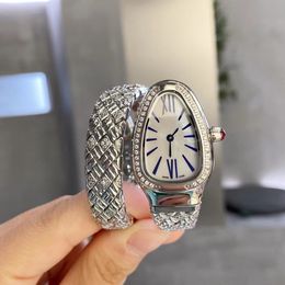 montre de luxe Womenwatch Montre Serpentn Watch avec Dimond Reloj Snake Watch classique rose or Relgio Zircon Diamond Diamond Incournant Orologio Di Lusso