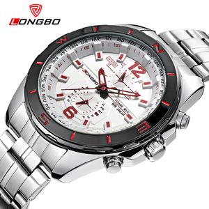 cwp luxe LONGBO Montres Militaire Hommes En Acier Inoxydable Bande Sport Quartz Horloge Pour Hommes Cadran Dynamique Montre Relogio Masculino 80249