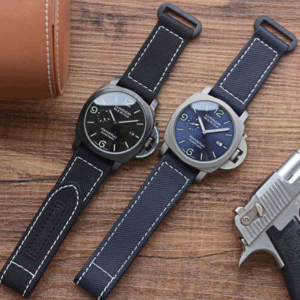Reloj de lujo relojes de lujo para hombre Material de fibra de carbono mecánico de la pulsera Material de fibra de carbono de la serie Lumino Diseñador Watch Liu WDR3 Paner Watch
