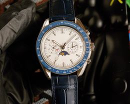 Luxe horloge Master Design Automatisch horloge Keramisch kastformaat 42 mm Saffierglas Lederen band Top Tech Automatische machines voor heren