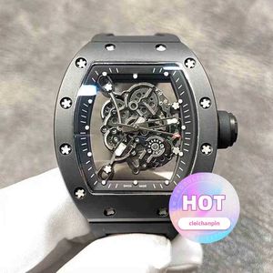 Luxury Watch Mécanique Cool Rakish Wrist Watches TV Factory RM055 Mécanique pour hommes multifonction