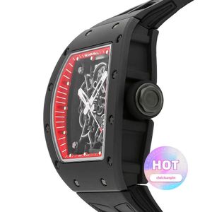 Luxury Watch Mechanical Cool Rakish Wrist Watches TV Factory RM055 Bubbe Watson Manual Titanium et TI 2023 Nouveau style de luxe