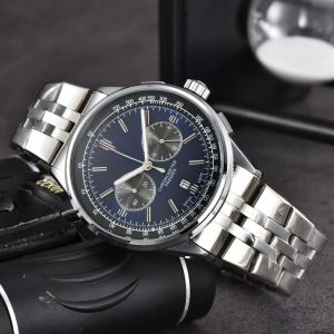 Montre de luxe hommes Aaa qualité précision durabilité mouvement à Quartz montres en acier inoxydable Montre lumineuse étanche avec bande d'acier montres pour hommes de haute qualité