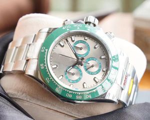 Montre de luxe hommes daytonas or montres chronographe concepteur mouvement automatique montre hommes 904L montre-bracelet 40mm